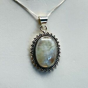 Elegant Sterling Silver Pendant Necklace